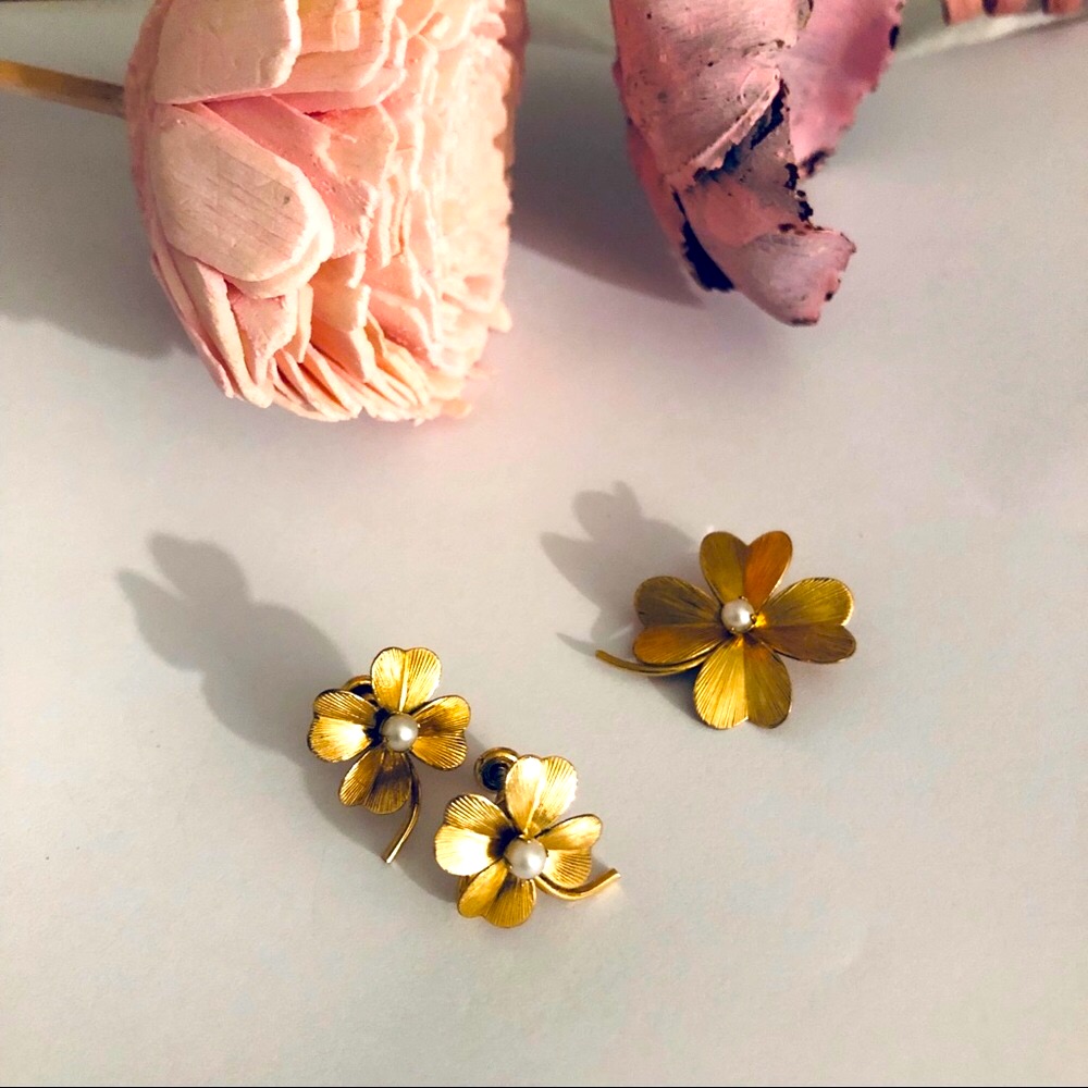 Vintage Gold Filled Four Leaf Clover